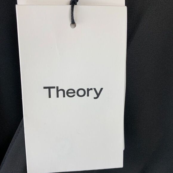 NWT Theory Ruched Shirt Satin Dress - Picture 11 of 13